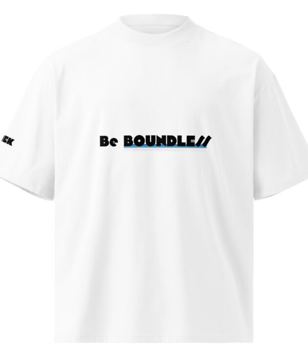 LEMEK "Be Boundless" Unisex Organic Oversized High Neck T-shirt
