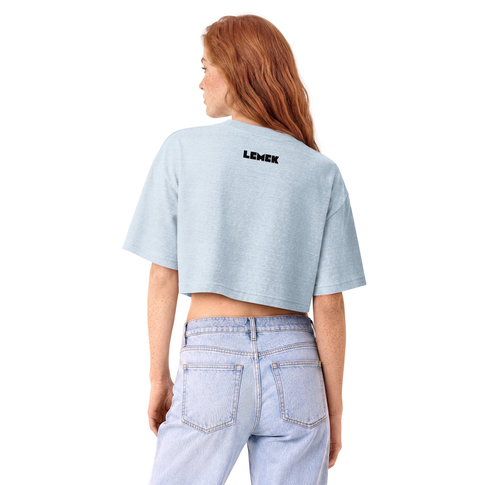 LEMEK "Be Boundless" Women’s Dye Cropped Tee - Image 7