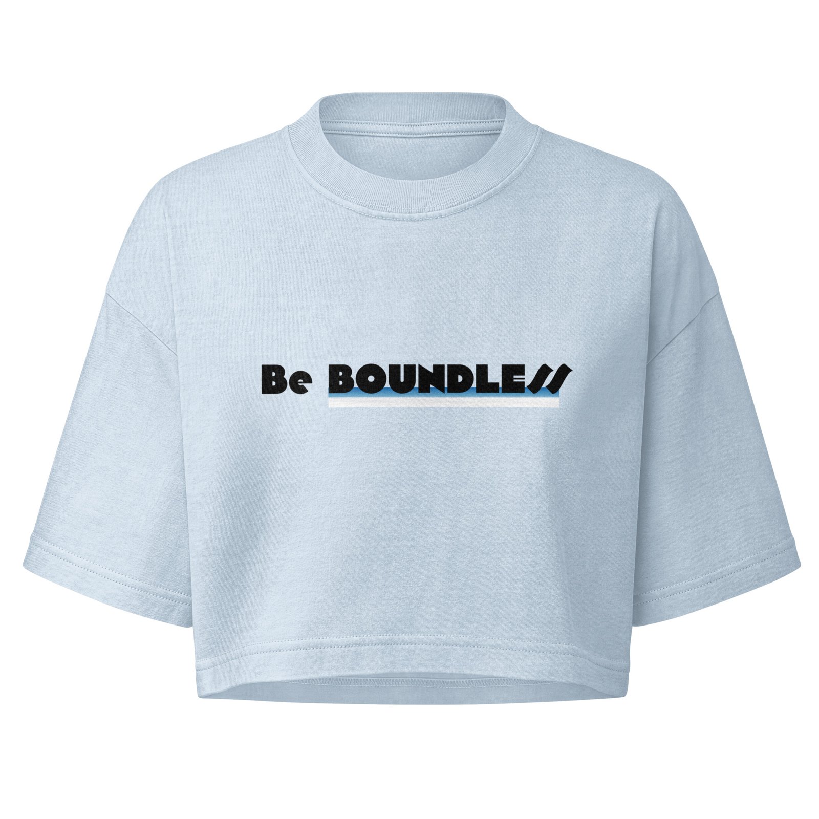 LEMEK "Be Boundless" Women’s Dye Cropped Tee - Image 2