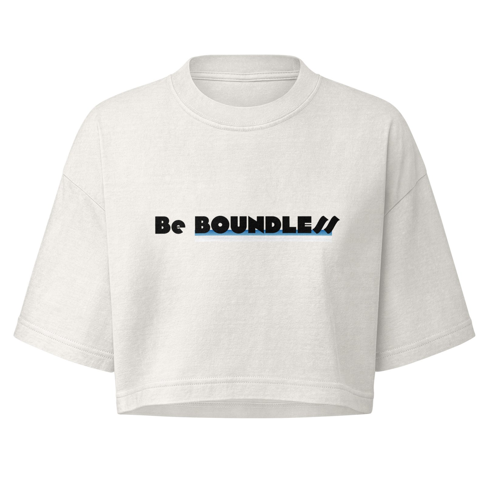 LEMEK "Be Boundless" Women’s Dye Cropped Tee - Image 3