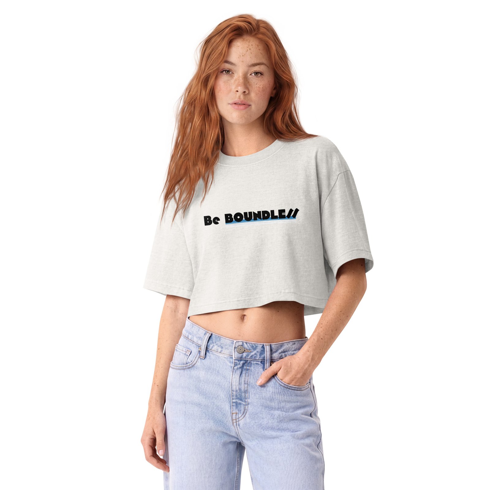 LEMEK "Be Boundless" Women’s Dye Cropped Tee