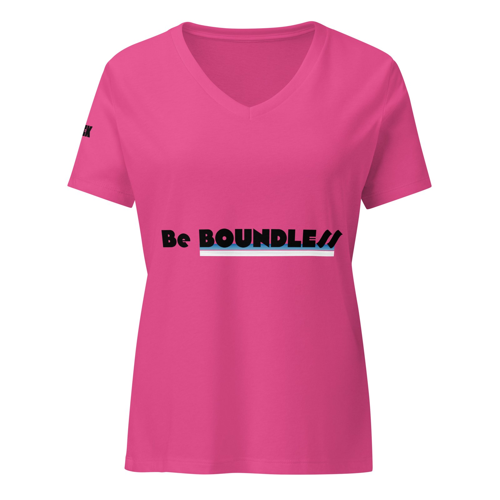 LEMEK "Be Boundless" Women’s Relaxed V-Neck T-Shirt - Image 2