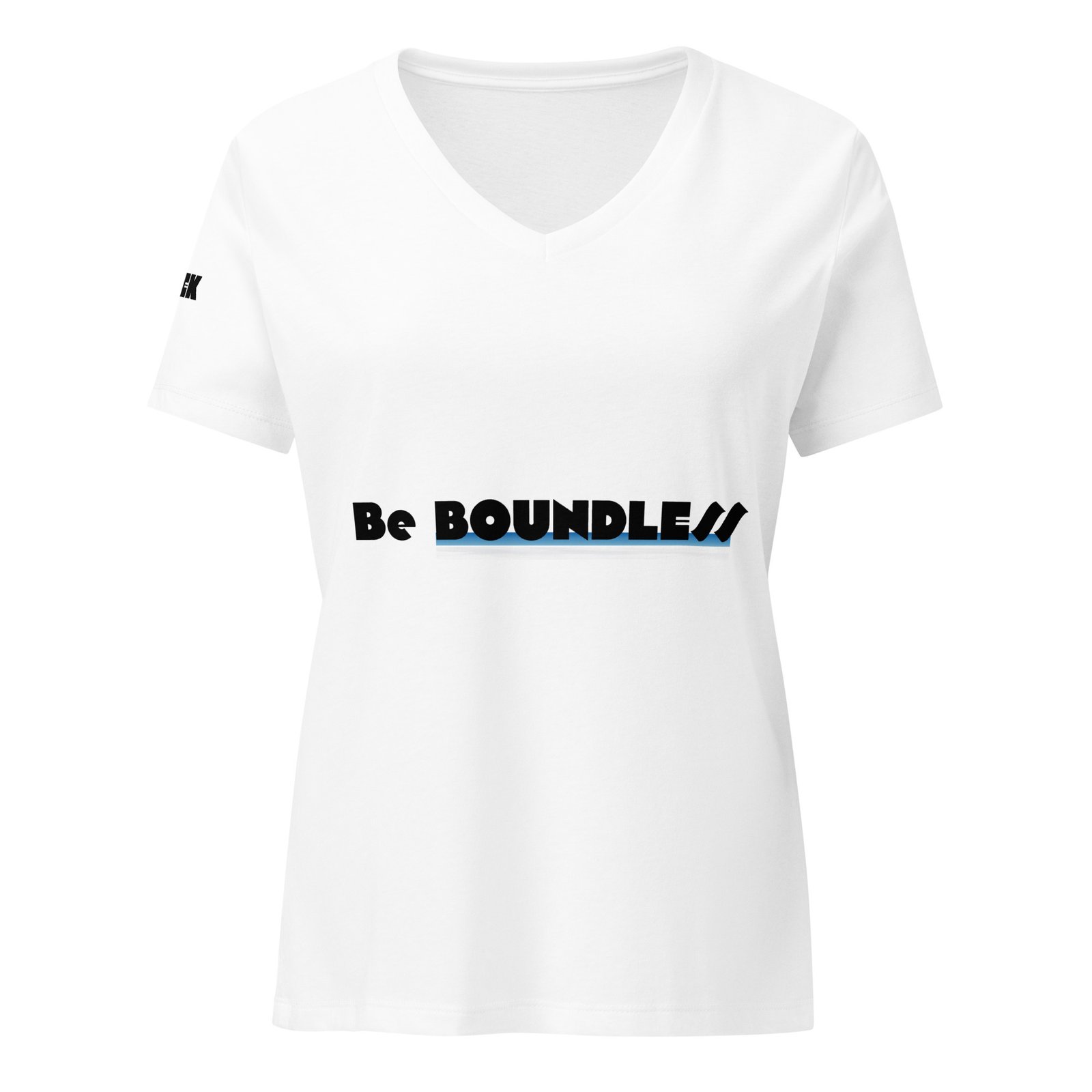 LEMEK "Be Boundless" Women’s Relaxed V-Neck T-Shirt - Image 3