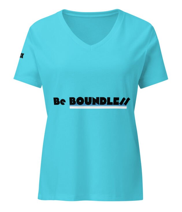 LEMEK "Be Boundless" Women’s Relaxed V-Neck T-Shirt