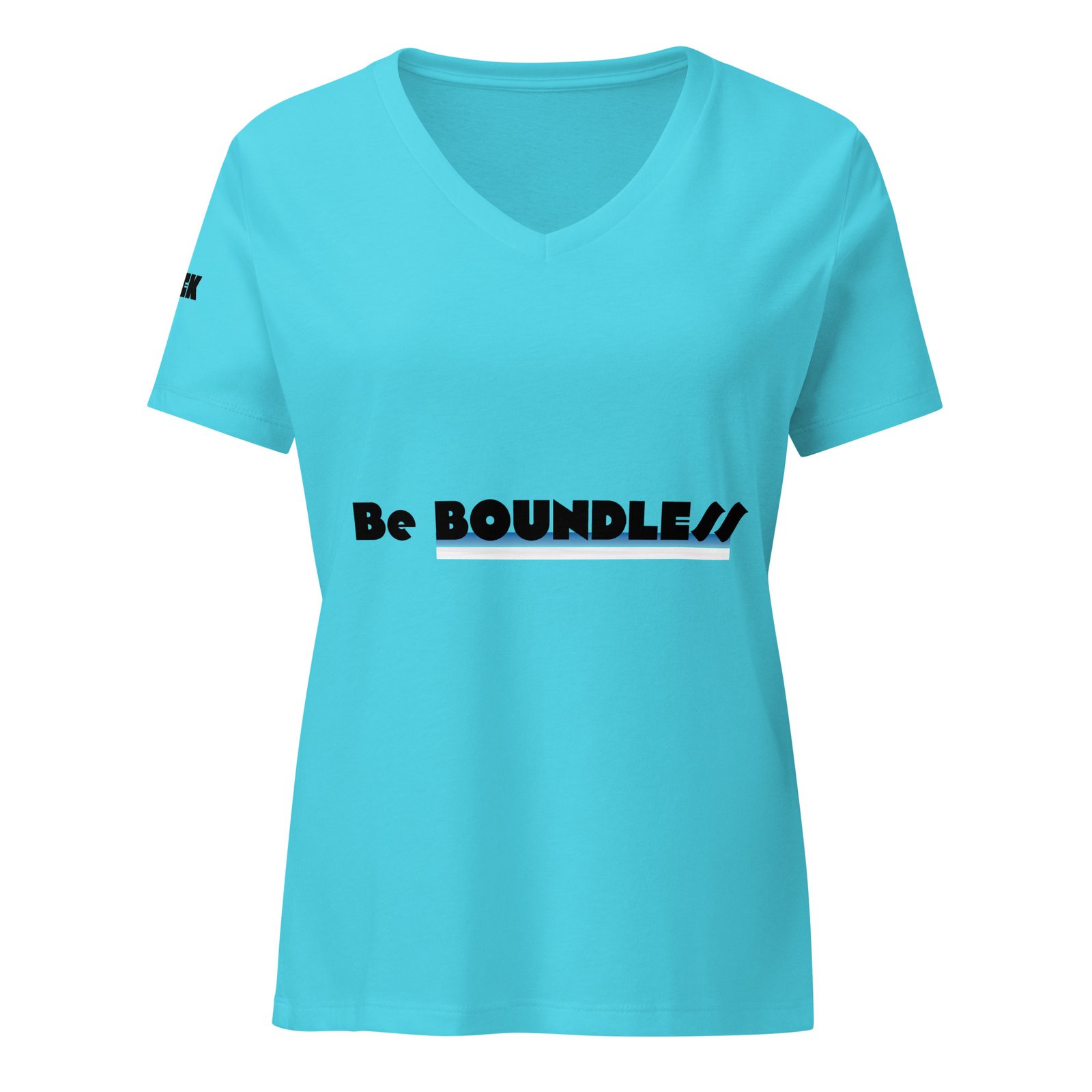 LEMEK "Be Boundless" Women’s Relaxed V-Neck T-Shirt